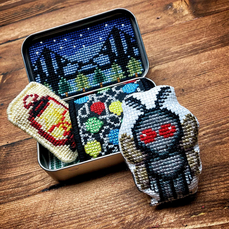 Tin Box Cross Stitch Kit