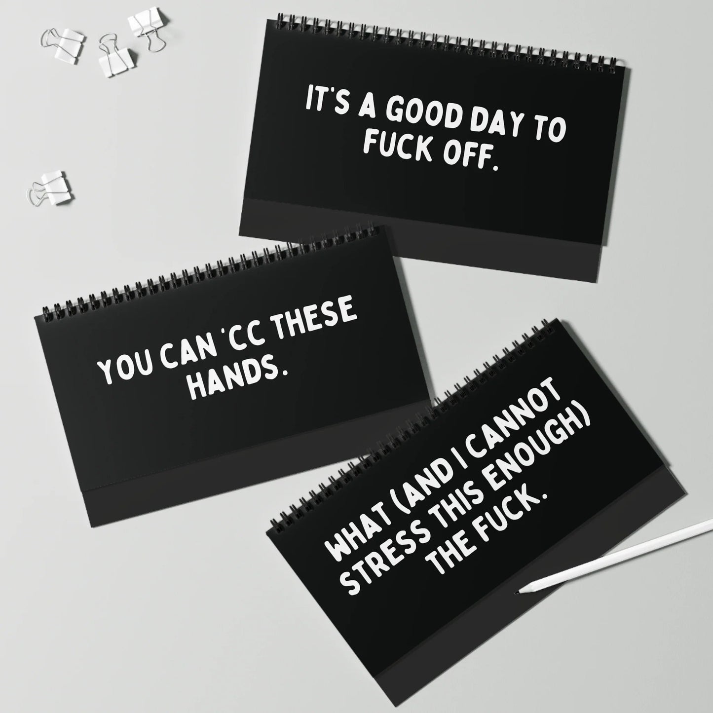 🔥LAST DAY 50% OFF🤣📆The Daily Mood Desk Sign For People That Like To Say F*Ck Black