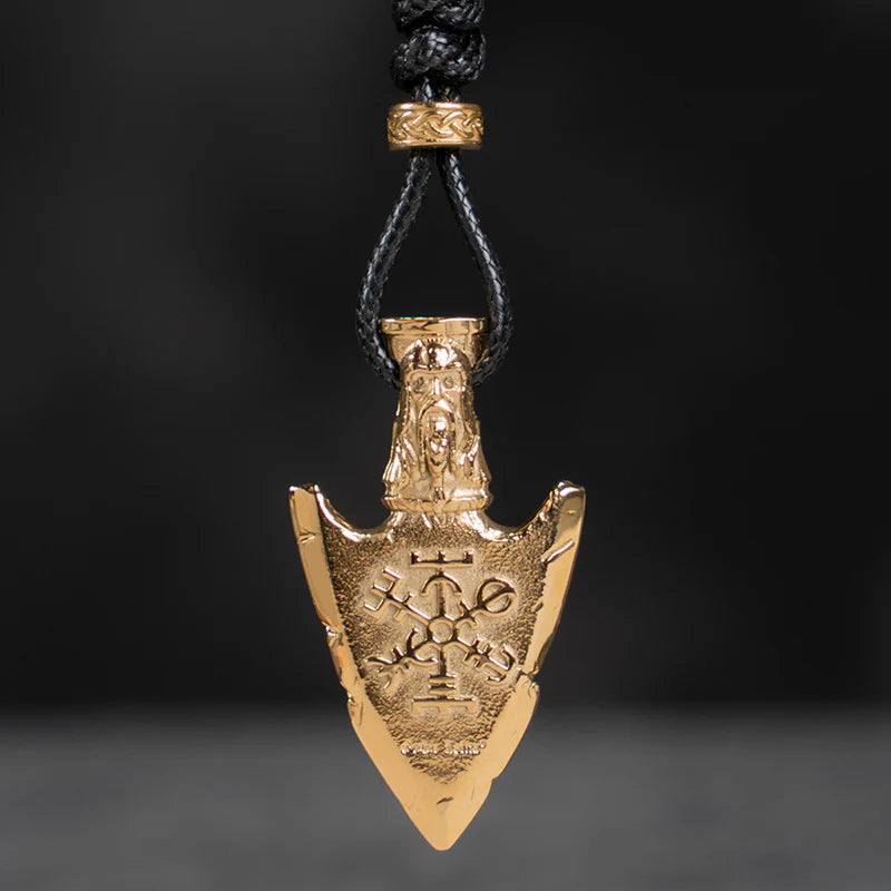 Valknut Rune Axe Necklace