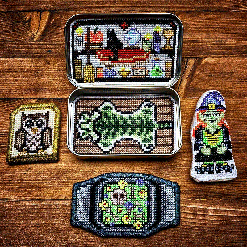 Tin Box Cross Stitch Kit