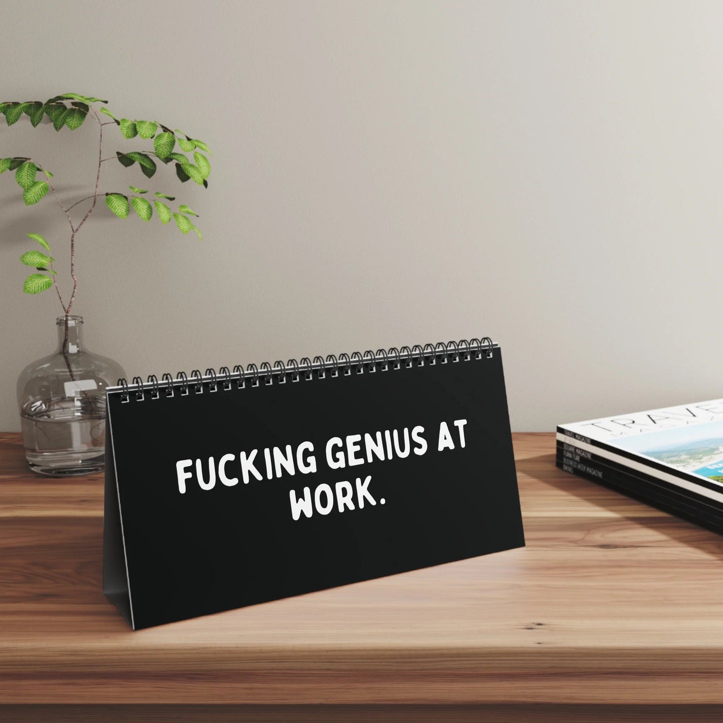 🔥LAST DAY 50% OFF🤣📆The Daily Mood Desk Sign For People That Like To Say F*Ck Black