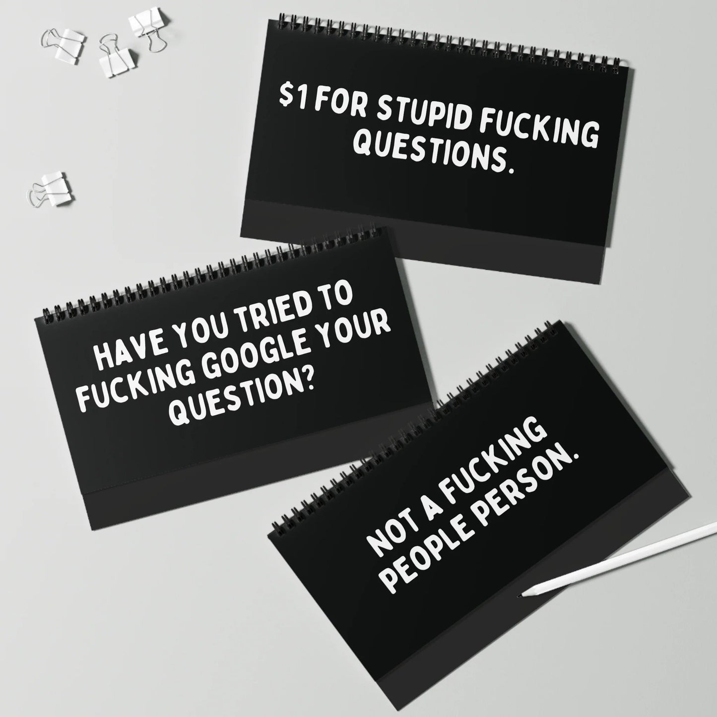 🔥LAST DAY 50% OFF🤣📆The Daily Mood Desk Sign For People That Like To Say F*Ck Black