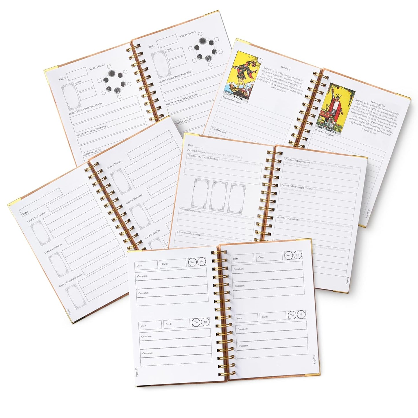 💥LAST DAY 49% OFF🧙Beginner-friendly 🔮Tarot Journal And Planner With Stickers(✨Hardcover)