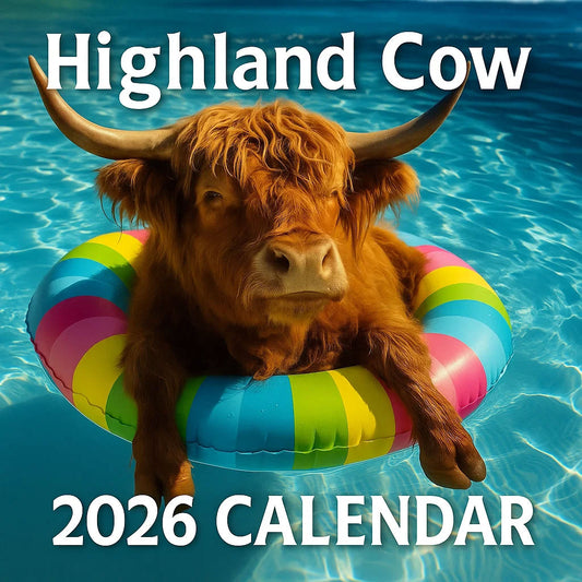 Highland Cow 2026 Wall Calendar