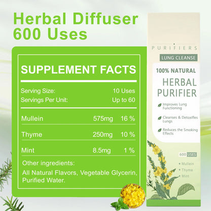 ✨ New upgraded version of Mullein Herbal Lung Purifier – 🔥 70% off today only!