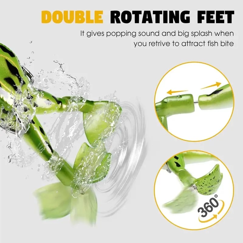 Lifelike Frog Lures Baits(5pcs a Set)