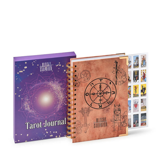 💥LAST DAY 49% OFF🧙Beginner-friendly 🔮Tarot Journal And Planner With Stickers(✨Hardcover)