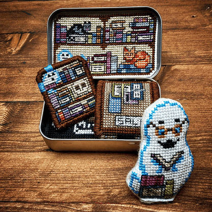 Tin Box Cross Stitch Kit