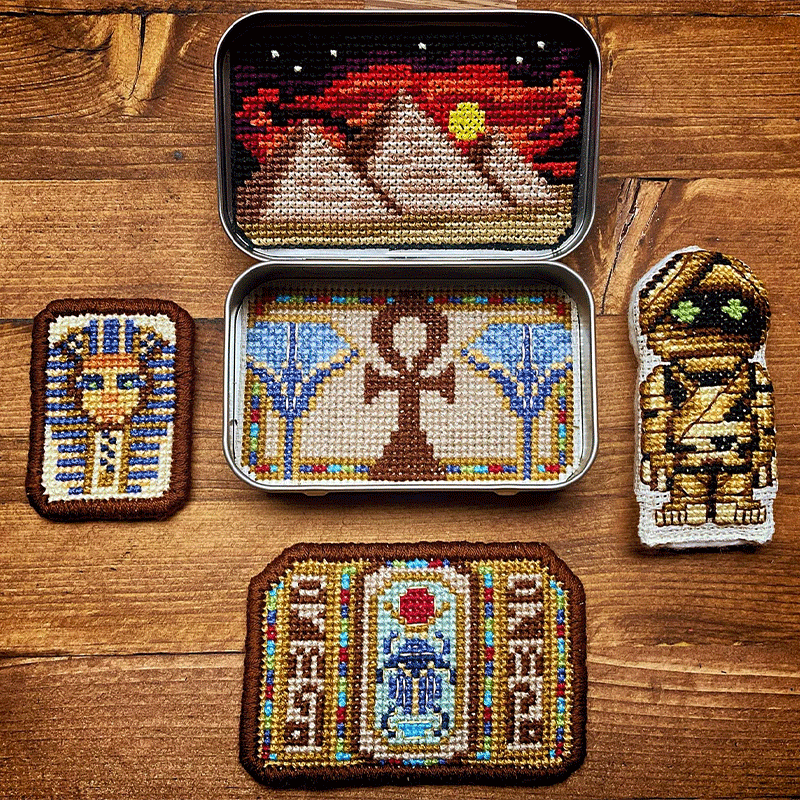Tin Box Cross Stitch Kit