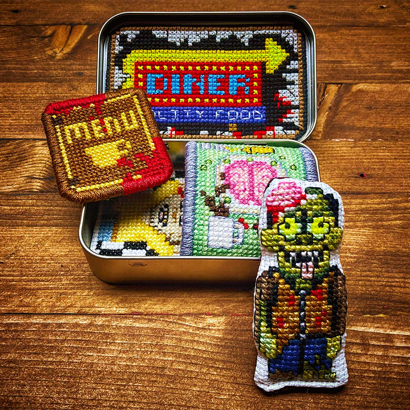Tin Box Cross Stitch Kit