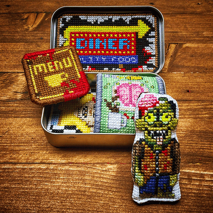 Tin Box Cross Stitch Kit