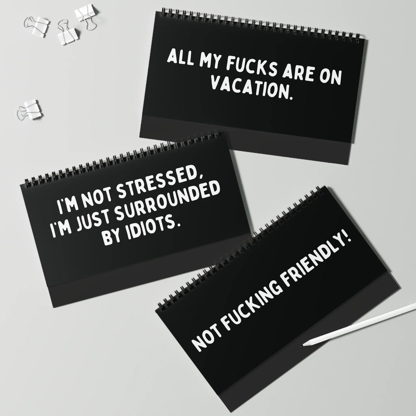 🔥LAST DAY 50% OFF🤣📆The Daily Mood Desk Sign For People That Like To Say F*Ck Black