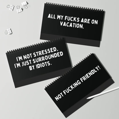 🔥LAST DAY 50% OFF🤣📆The Daily Mood Desk Sign For People That Like To Say F*Ck Black