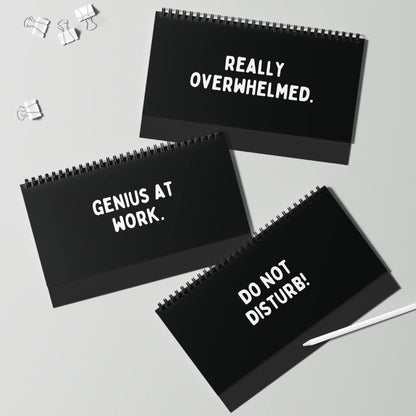 🔥LAST DAY 50% OFF🤣📆The Daily Mood Desk Sign For People That Like To Say F*Ck Black