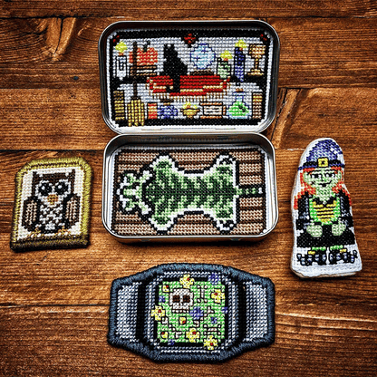 Tin Box Cross Stitch Kit