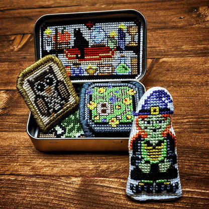 Tin Box Cross Stitch Kit