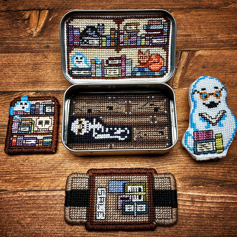 Tin Box Cross Stitch Kit
