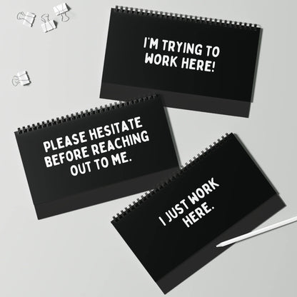 🔥LAST DAY 50% OFF🤣📆The Daily Mood Desk Sign For People That Like To Say F*Ck Black