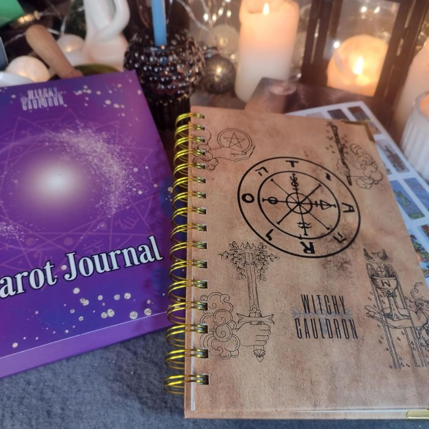 💥LAST DAY 49% OFF🧙Beginner-friendly 🔮Tarot Journal And Planner With Stickers(✨Hardcover)