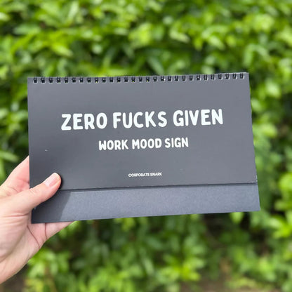 🔥LAST DAY 50% OFF🤣📆The Daily Mood Desk Sign For People That Like To Say F*Ck Black