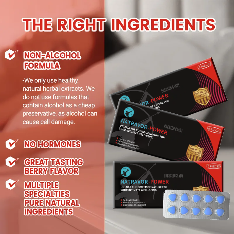 🔥NATRAVOR® Men's Care Compressed Candy Tablets🔥Stronger And Longer Lasting🔥